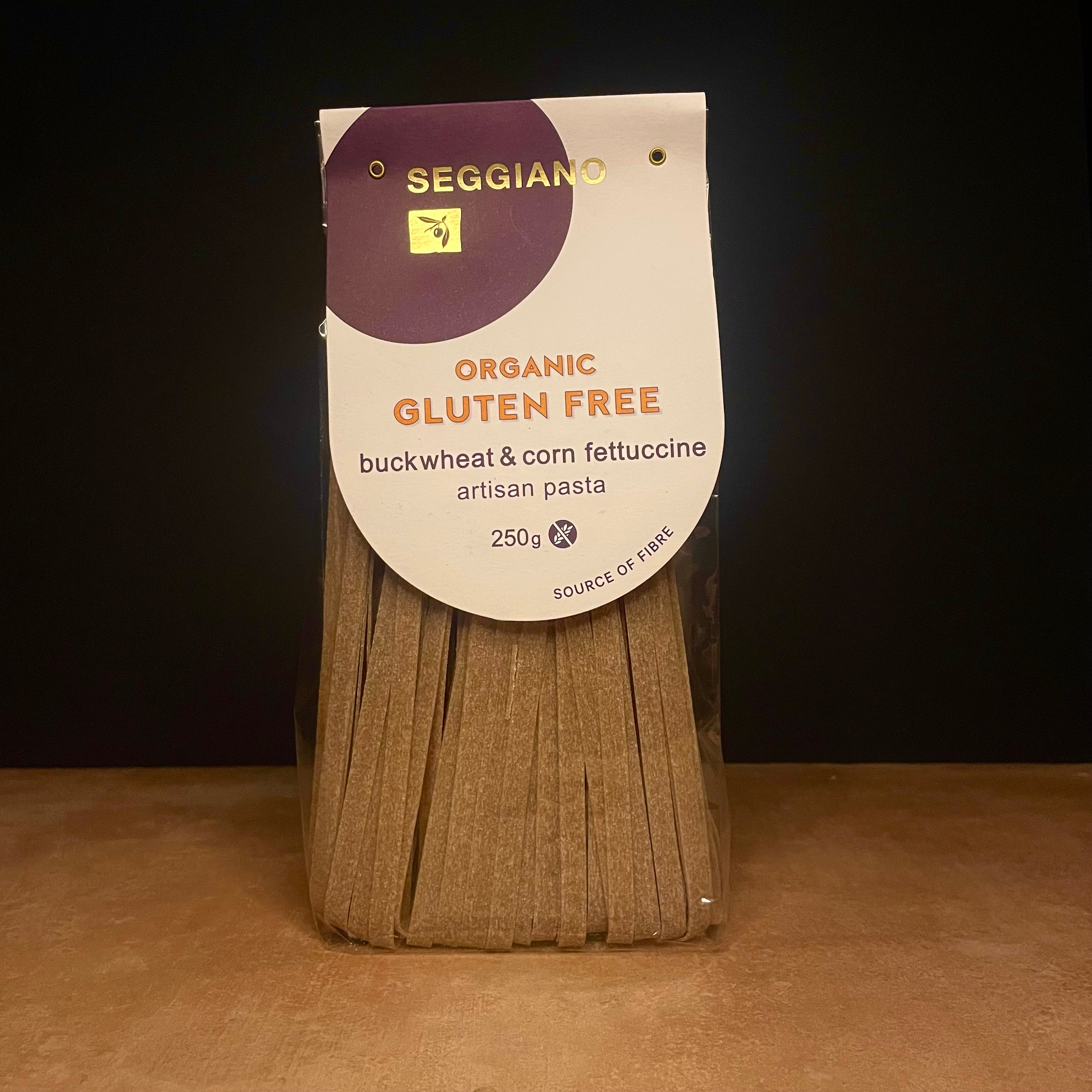 Seggiano Gluten Free buckwheat & corn fettuccine(Organic )250g Olives&Oils(O&O)